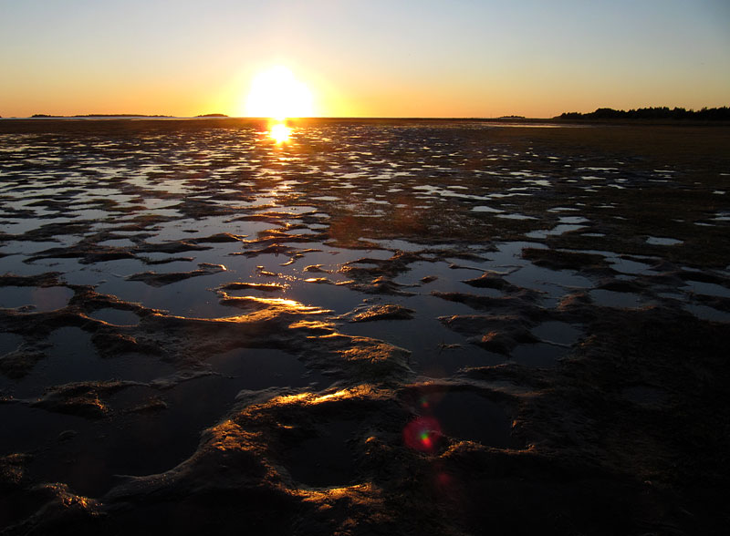 Auringonlaskun aikaan