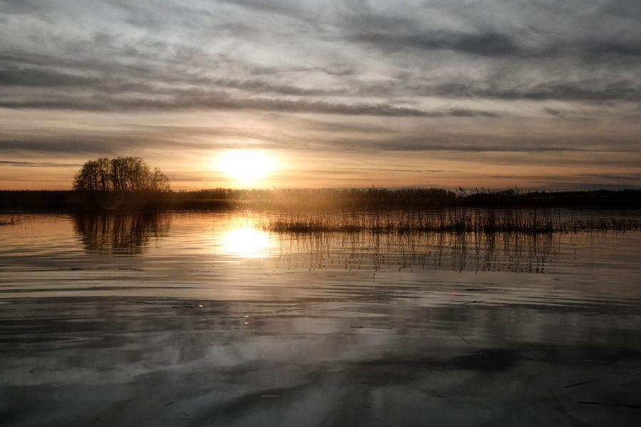 Auringonlaskun aikaan